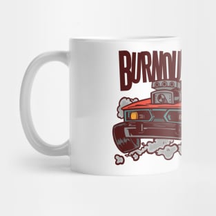 Cool Muscle Car Burnout Mug